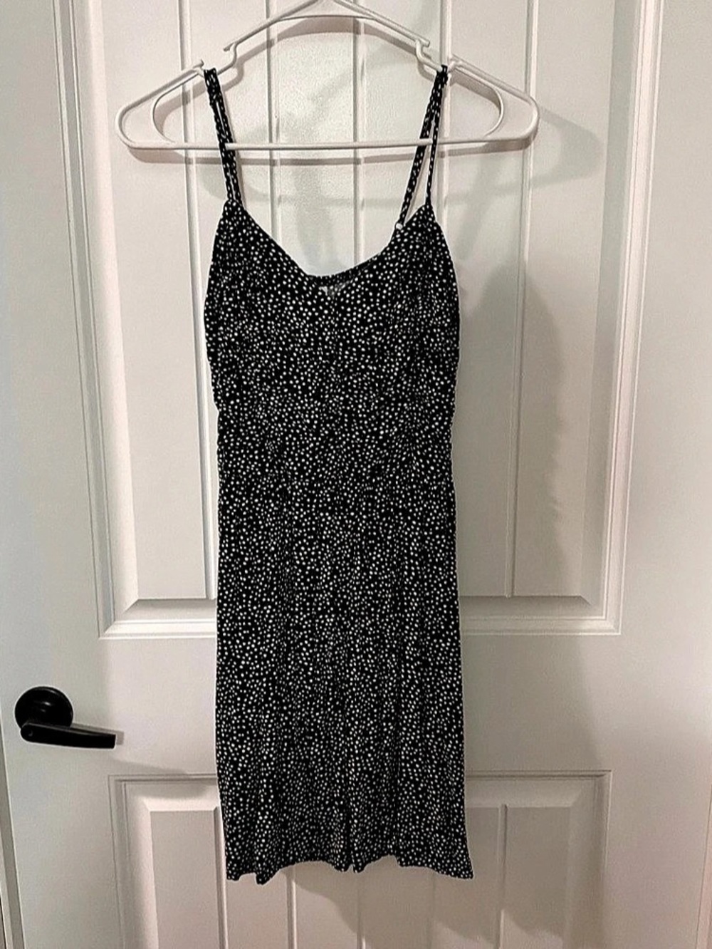 Xhilaration Polka Dot Mini Dress in Black & White Size Medium